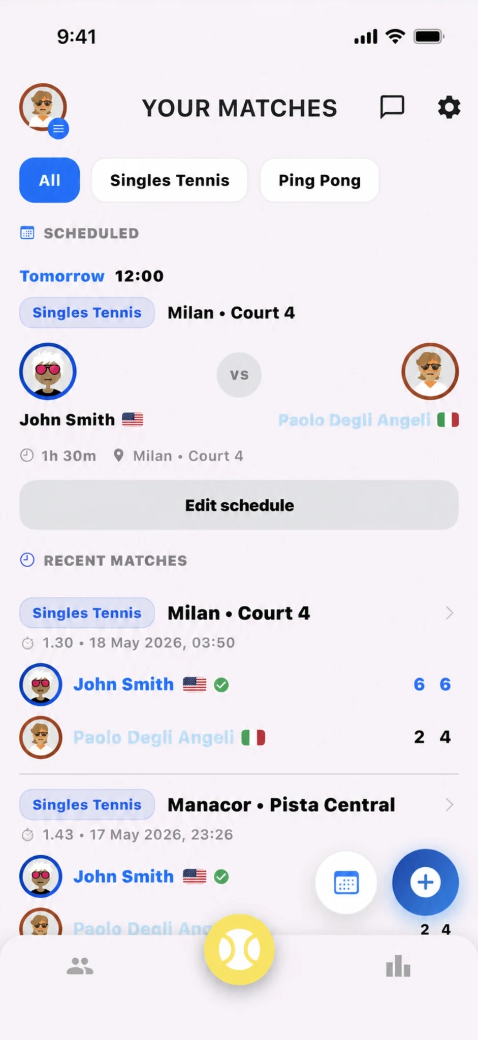 1vs1 rivalry tracker